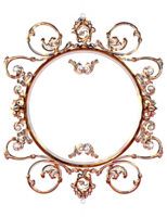 Jeweled golden frames png