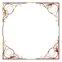 Jeweled golden frames png