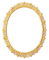 ingioiellato d'oro montatura png