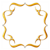 Juwelen golden Frames png