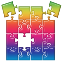 holographisch 3d Puzzle png