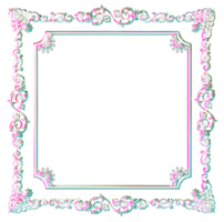 bijou iridescent Cadre png