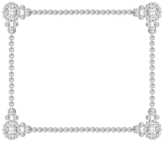 Jeweled golden frames png