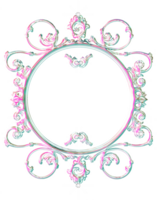 bijou iridescent Cadre png