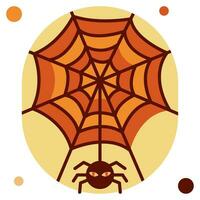 Spider Web icon illustration, for uiux, infographic, etc vector