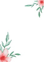 schön Blumen- Ecke Rand png