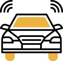 Autonomous car Vector Icon Design