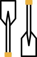 Oars Vector Icon Design