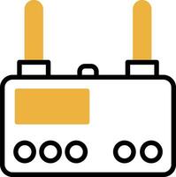 Wireless router Vector Icon Design