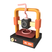 FDM 3D Printer 3D Illustration Icon png