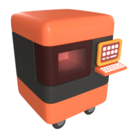 SLS 3D Printer 3D Illustration Icon