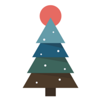 pastel Kerstmis boom png