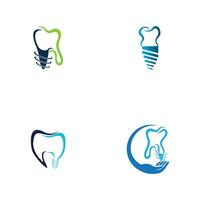 Dental implant logo design concept vector, Dental Care logo template vector