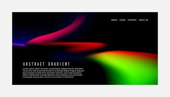 Abstract color gradient modern blurred background and film grain texture template with an elegant vector