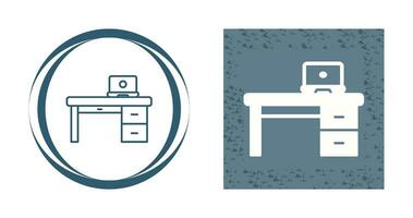 Office Desk Vector Icon