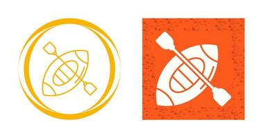 icono de vector de kayak