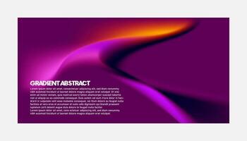 Abstract color gradient modern blurred background and film grain texture template with an elegant vector