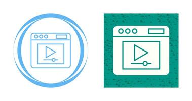 Video Player Vector Icon