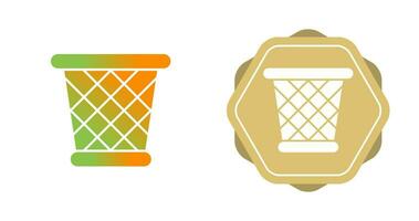 Paper Bin Vector Icon