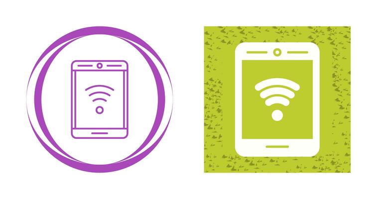 Phone With Signal Vector Icon