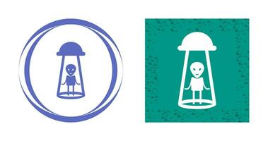 Alien Abduction Vector Icon