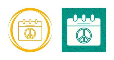 Peace Calendar Vector Icon