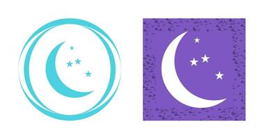 Moon and Stars Vector Icon