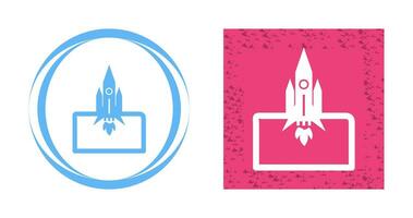 Rocket Launched Vector Icon