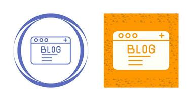 icono de vector de blog