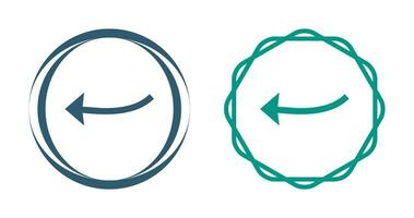Arrow Pointing Left Vector Icon