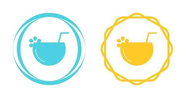 Coconut drink Vector Icon