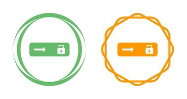 Unlock slide Vector Icon