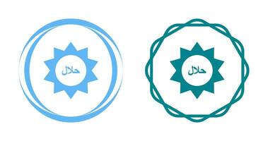 Halal Sticker Vector Icon