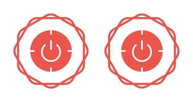 Scheduled power on and off Vector Icon