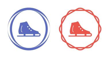 icono de vector de zapato de patinaje sobre hielo