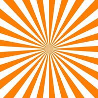 Orange swirling pattern background. Halloween color. Vortex starburst spiral twirl square. Helix rotation rays. Converging scalable stripes. Vector illustration