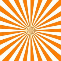 Orange swirling pattern background. Halloween color. Vortex starburst spiral twirl square. Helix rotation rays. Converging scalable stripes. Vector illustration