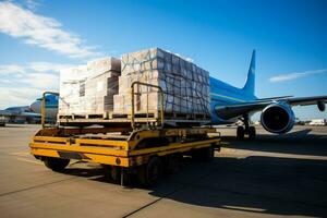 Cargo plane logistics photo