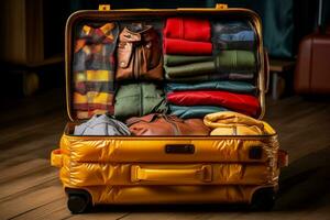 Smart packing techniques help keep luggage organized during trips photo