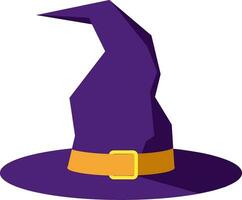 Witch hat icon vector illustration for happy Halloween event. Witch hat icon that can be used as symbol, sign or decoration. Witch hat icon graphic resource for Halloween theme vector design