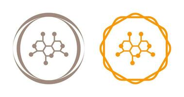 icono de vector de estructura de molécula