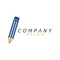 Pencil Logo Template with Vector Concept