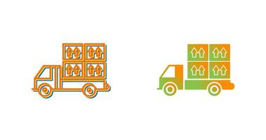 Loaded Truck Vector Icon