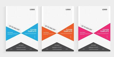 One folded advertising a4 brochure, and flier design vector