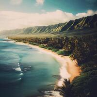 Hawaii. AI Generative photo