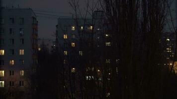 Late evening in Moscow district video