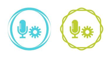 Microphone Settings Vector Icon