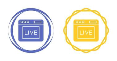 Live Vector Icon