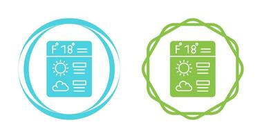 icono de vector de pronóstico