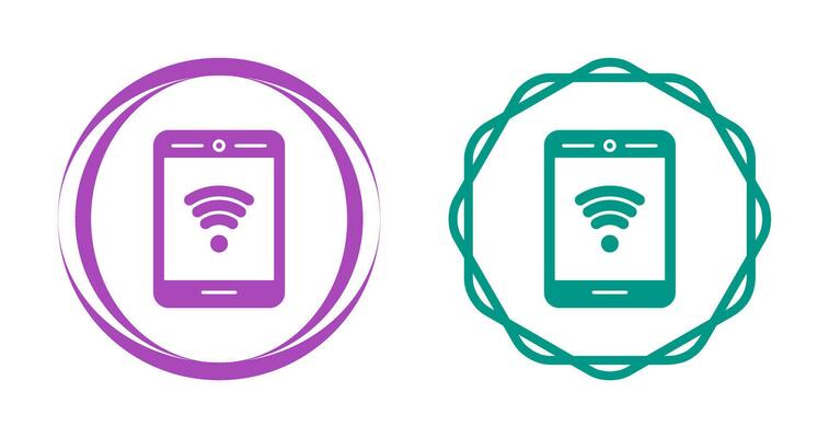 Phone With Signal Vector Icon